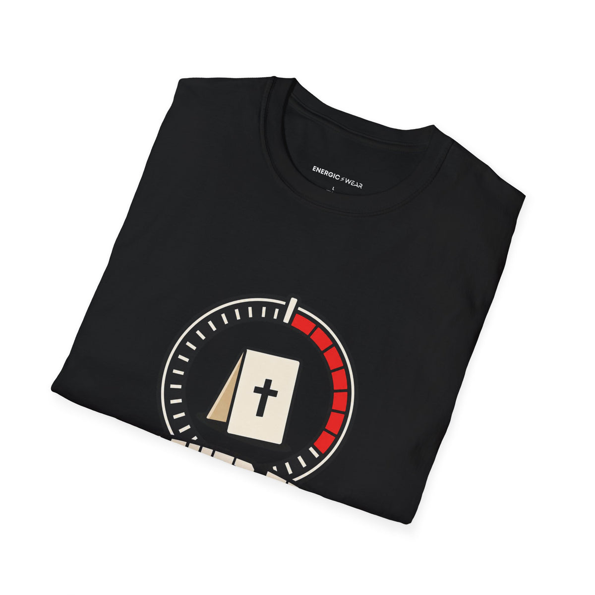 Graphic fitness T-shirt featuring the "Prayer Fits in the Rest Interval" design.