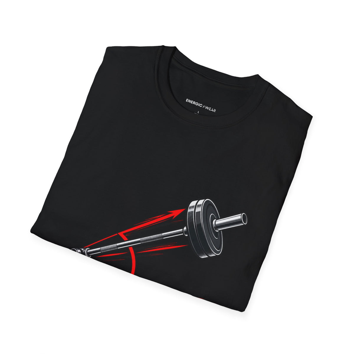 Graphic fitness T-shirt featuring the "The Landmine Has a New Angle" design.