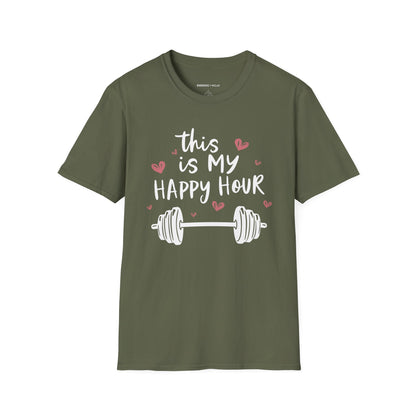 This Is My Happy Hour! TShirt – Funny Workout Tee