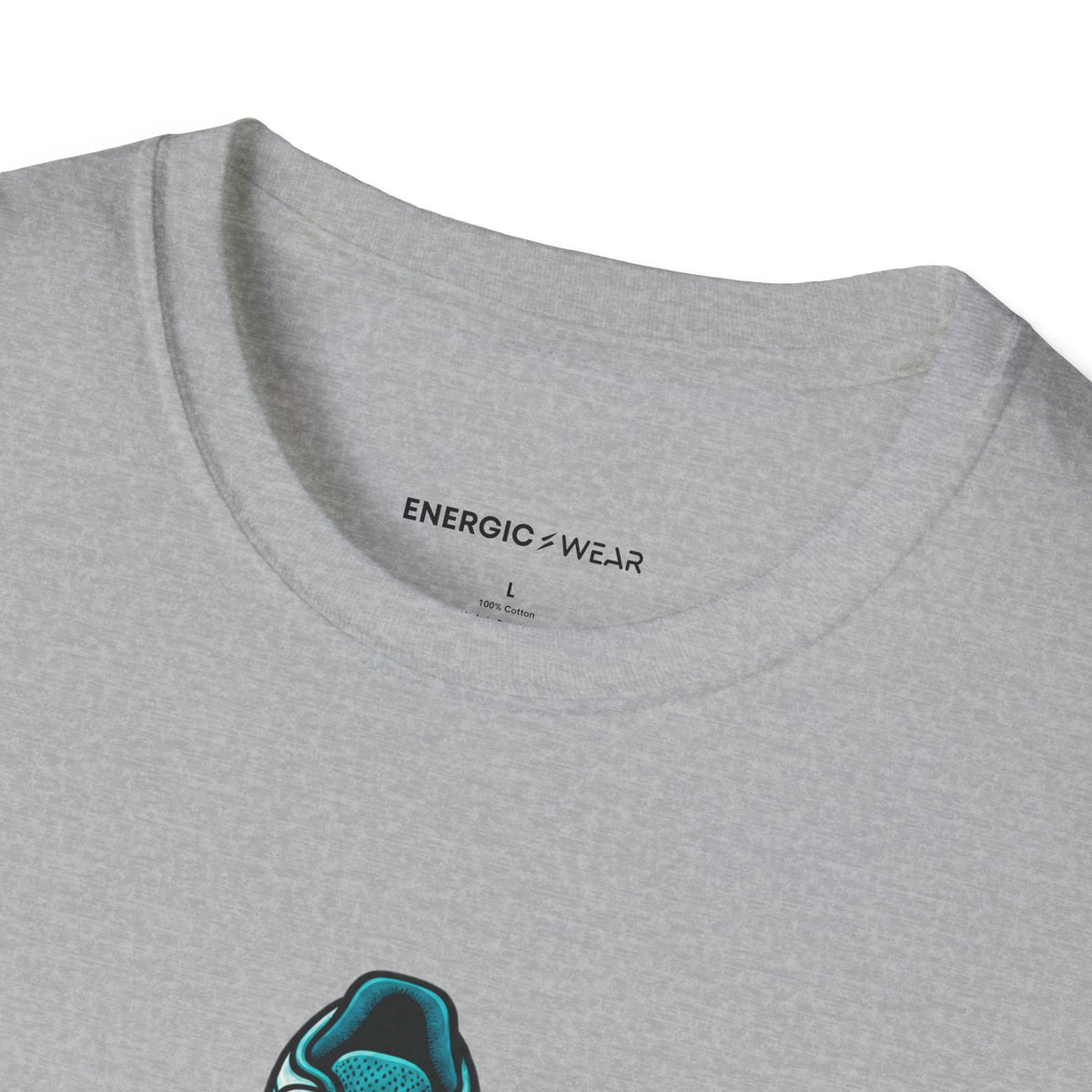 Graphic fitness T-shirt featuring the "Faith Is in My Team Huddle" design.