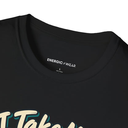 Graphic fitness T-shirt featuring the "I Take My Oats and My Goals Seriously" design.