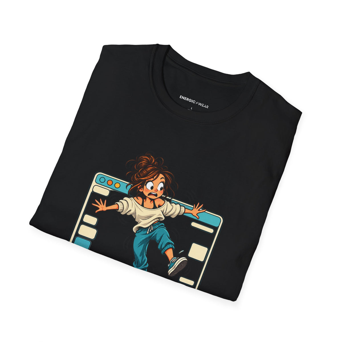 Graphic fitness T-shirt featuring the "My Balance Is Still in Beta" design.