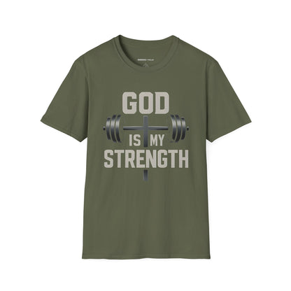 God Is My Strenght - Fitness Motivational Tee