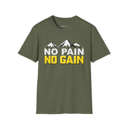 NO PAIN NO Gain! TShirt – Motivational Workout Tee