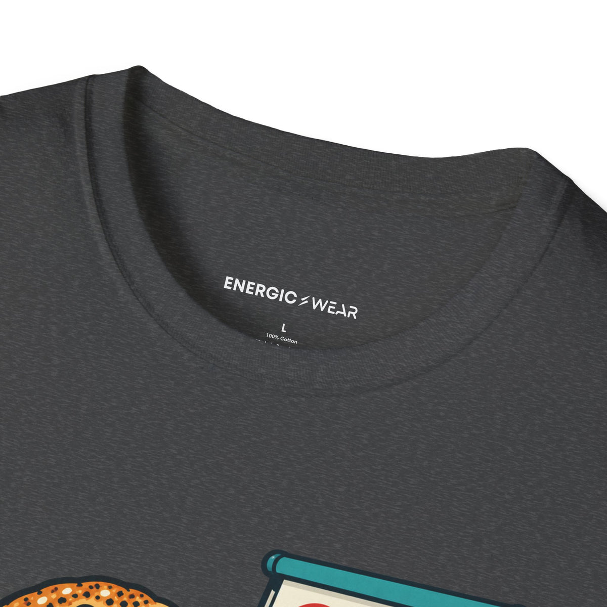 Graphic fitness T-shirt featuring the "Bagels Are Part of the Briefing" design.