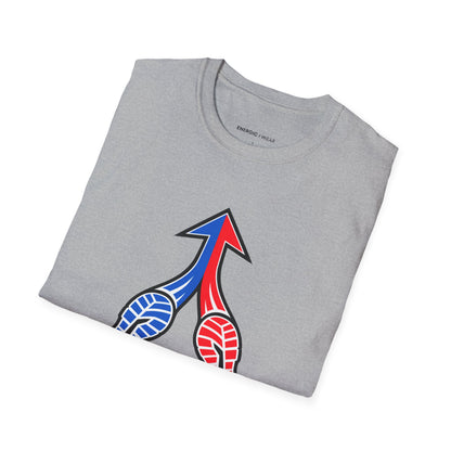 Graphic fitness T-shirt featuring the "Split Stance Unified Effort" design.