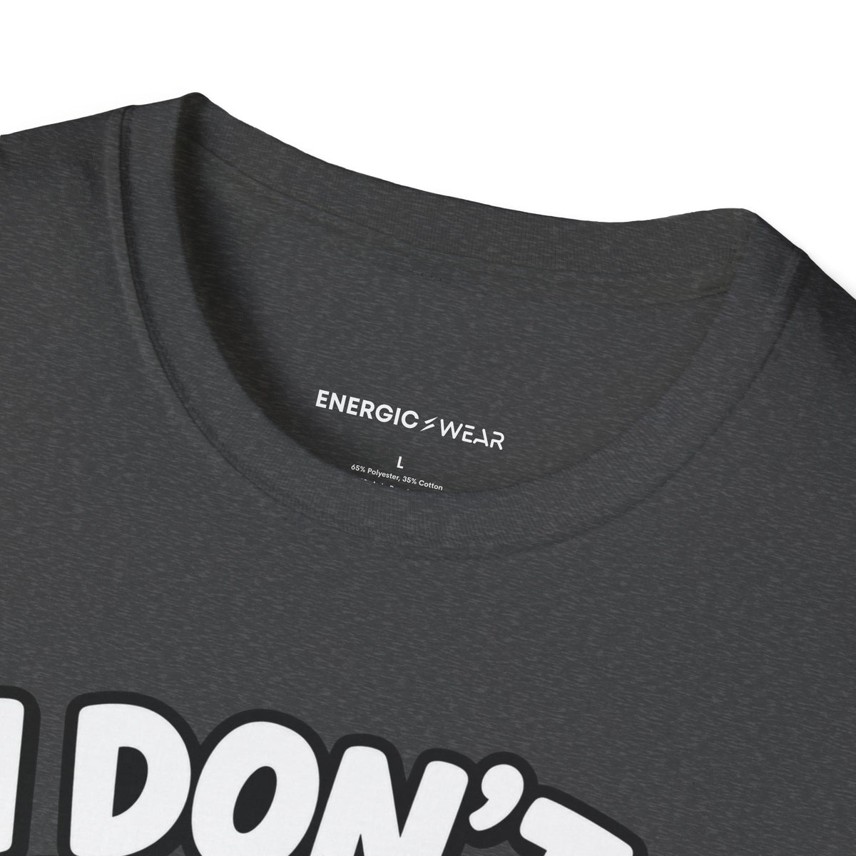 Graphic fitness T-shirt featuring the "I Don't Run, I Take Brisk Walks to the Fridge" design.