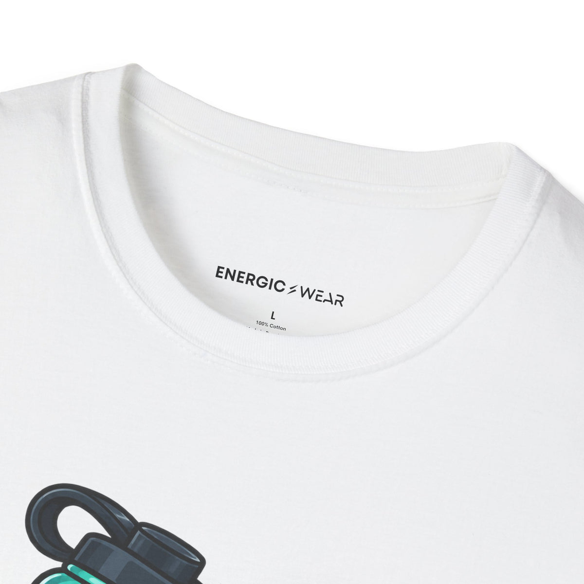Graphic fitness T-shirt featuring the "My Reusable Bottle Has a Full-Time Job" design.