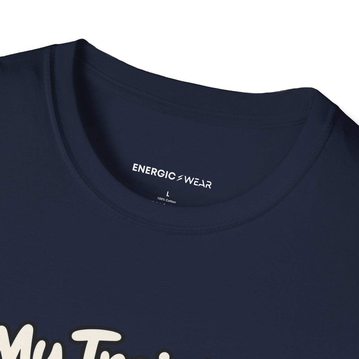 Graphic fitness T-shirt featuring the "My Training Buddy Stole the Last Strawberry" design.