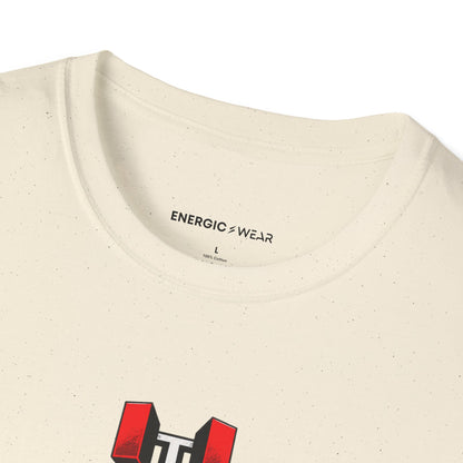 Graphic fitness T-shirt featuring the "Stand Behind Your Lockout" design.