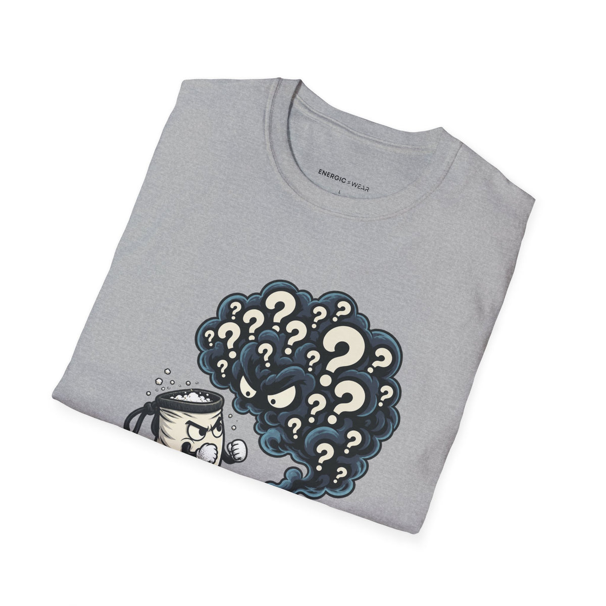 Graphic fitness T-shirt featuring the "I Brought Chalk to a Confidence Problem" design.