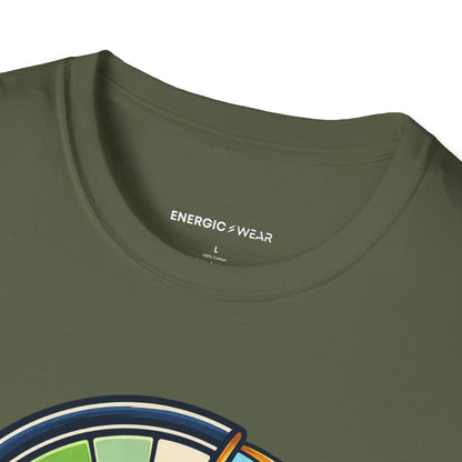 Graphic fitness T-shirt featuring the "Leave Some Energy for Living" design.