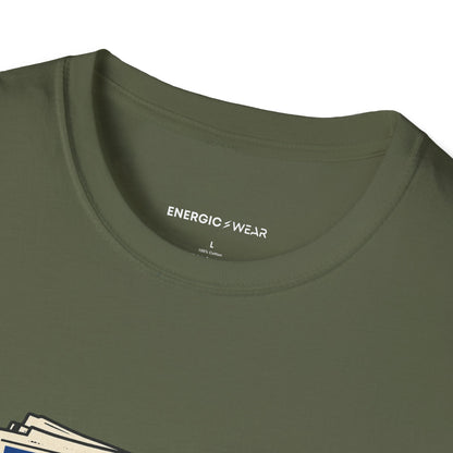 Graphic fitness T-shirt featuring the "My Bench Press Is My Own Headline" design.