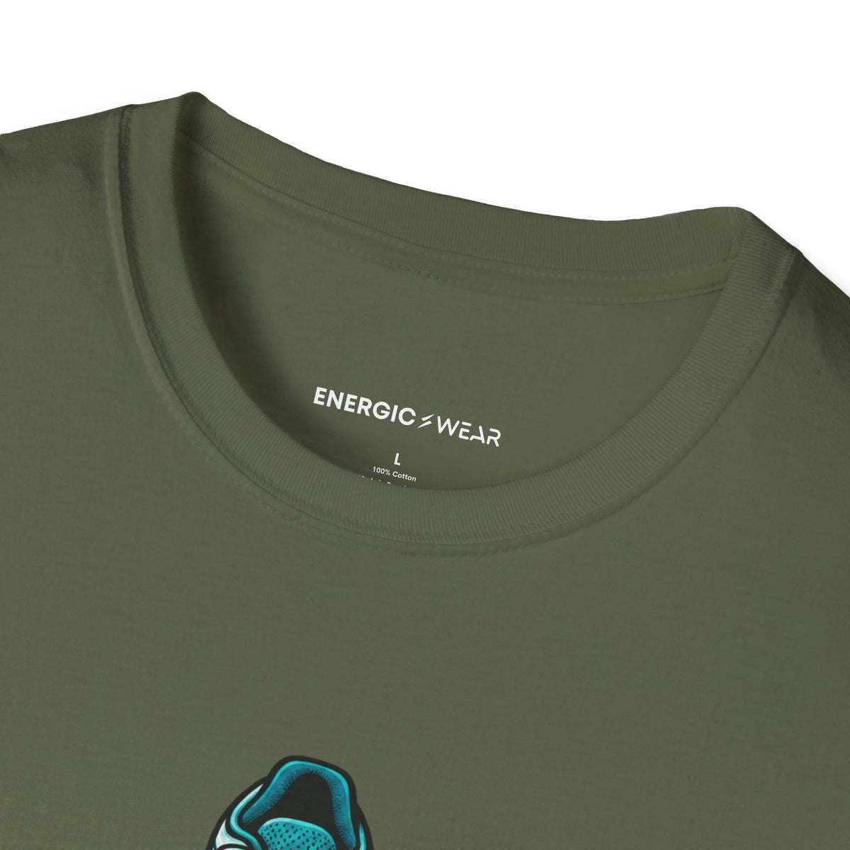 Graphic fitness T-shirt featuring the "Faith Is in My Team Huddle" design.