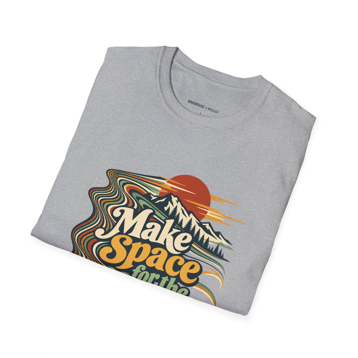 Graphic fitness T-shirt featuring the "Make Space for the Cooldown" design.