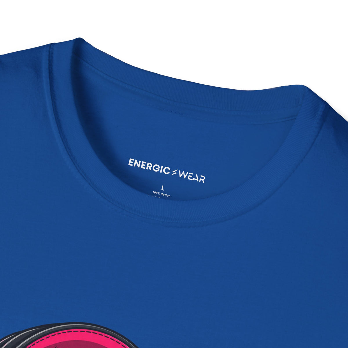 Graphic fitness T-shirt featuring the "She Has a Voice Behind the Microphone" design.