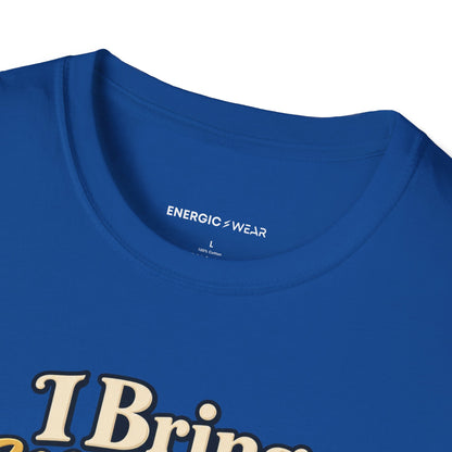 Graphic fitness T-shirt featuring the "I Bring My Nerves and Prayers to Training" design.