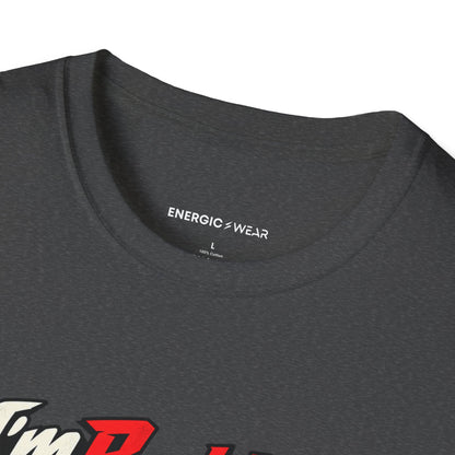 Graphic fitness T-shirt featuring the "I'm Building the Athlete I Used to Watch" design.