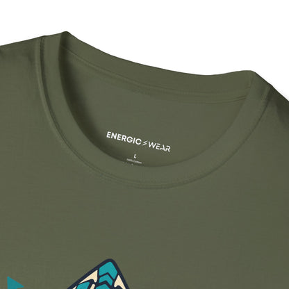 Graphic fitness T-shirt featuring the "My Leadership Wears Training Shoes" design.
