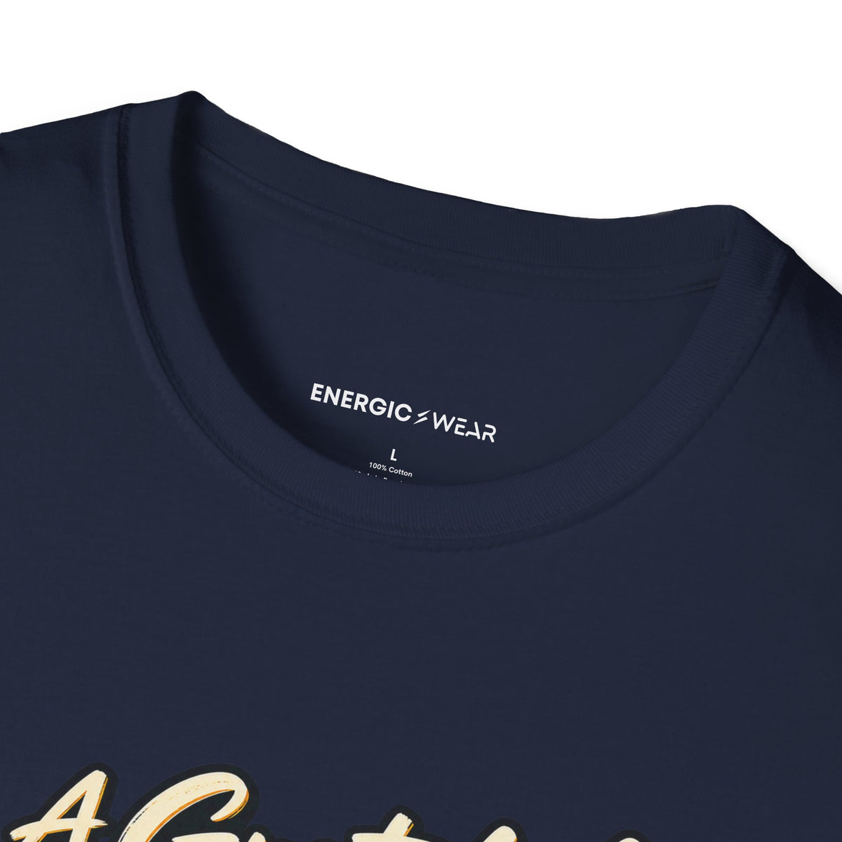 Graphic fitness T-shirt featuring the "A Grateful Heart Can Train Fiercely" design.