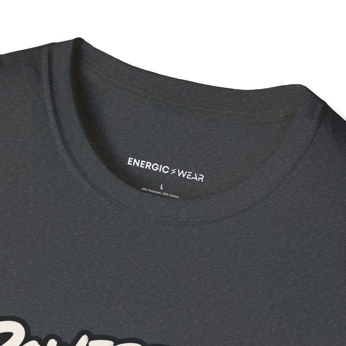 Graphic fitness T-shirt featuring the "Powered by Coffee, Sarcasm and Squats" design.