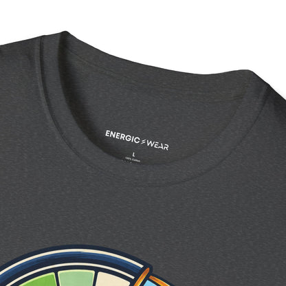 Graphic fitness T-shirt featuring the "Leave Some Energy for Living" design.