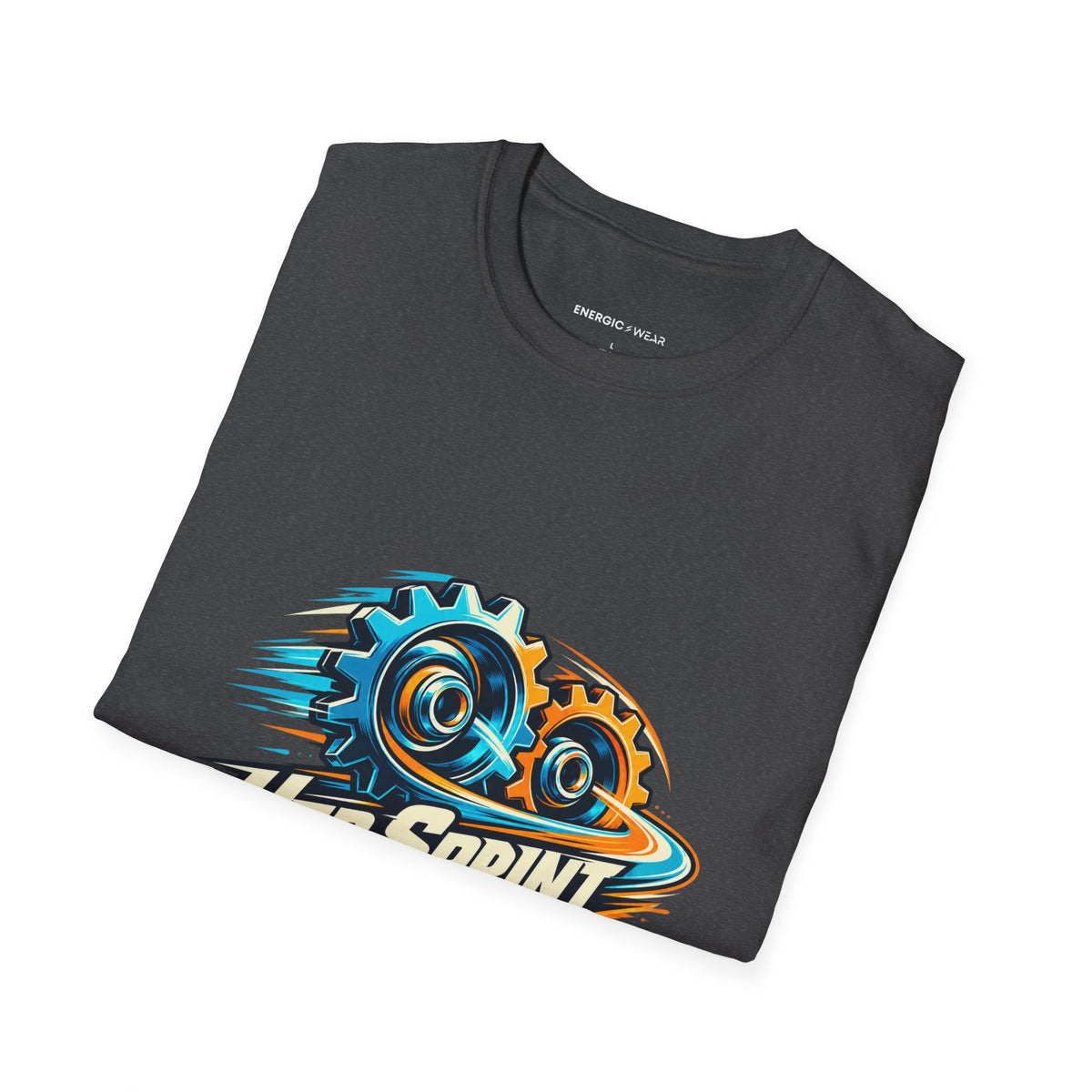 Graphic fitness T-shirt featuring the "Her Sprint Has a Second Gear" design.