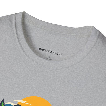Graphic fitness T-shirt featuring the "I Learned to Enjoy the Middle Mile" design.