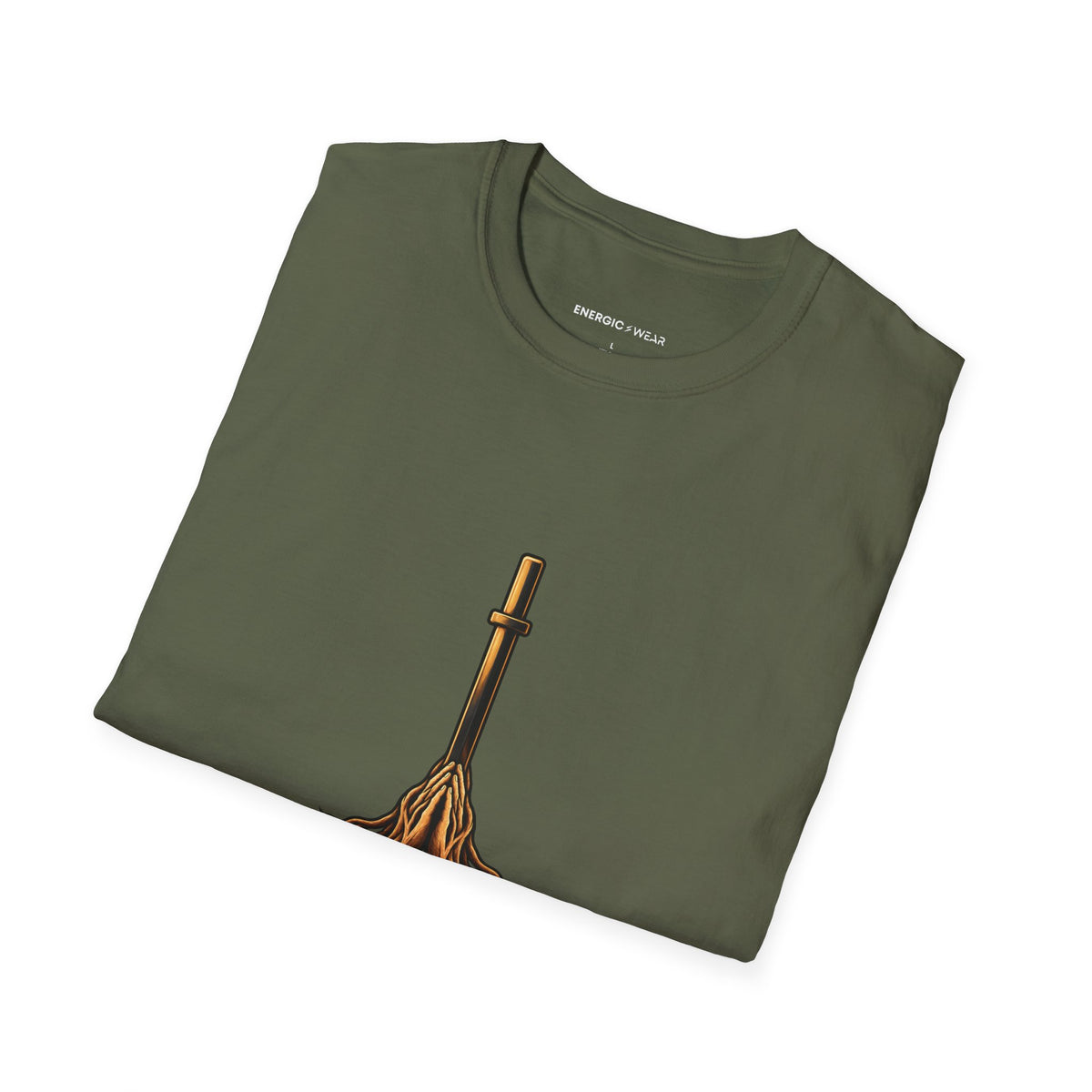 Graphic fitness T-shirt featuring the "Steady in Training, Rooted in Prayer" design.