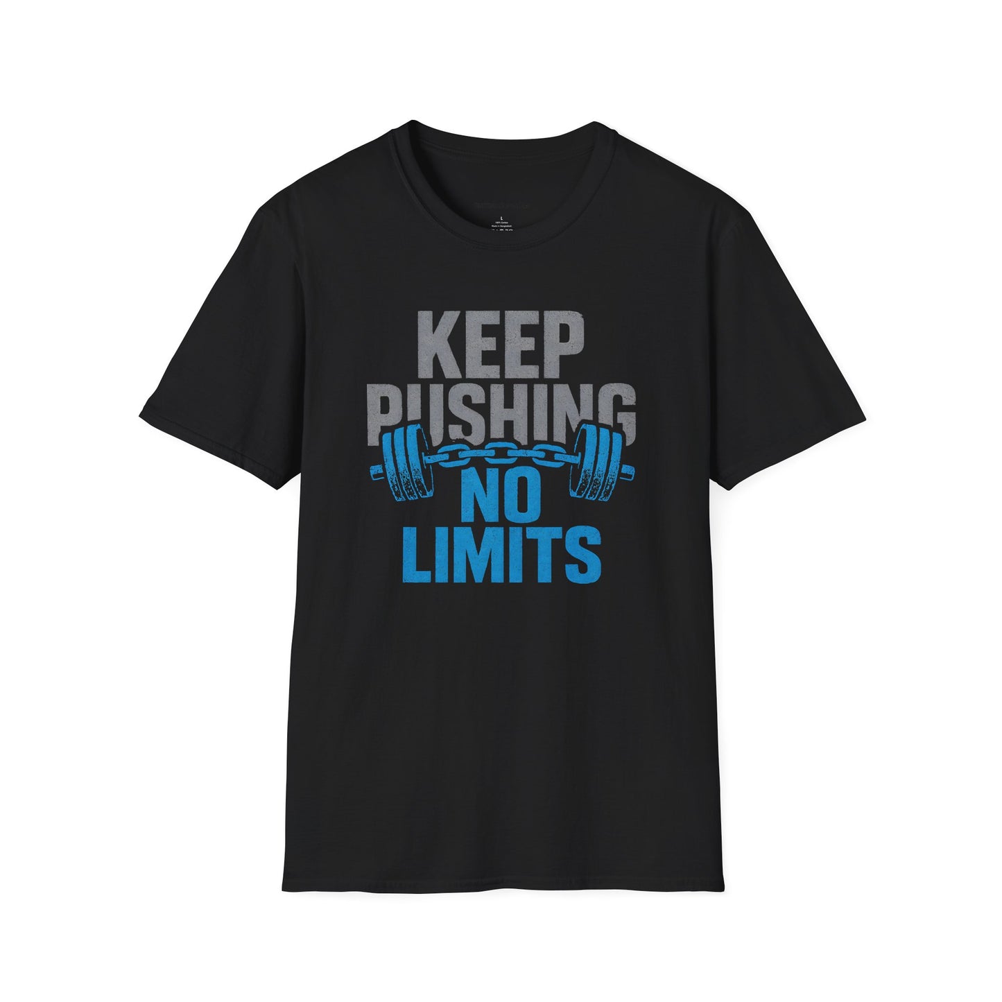 Keep Pushing No Limits - Fitness Motivational Tee