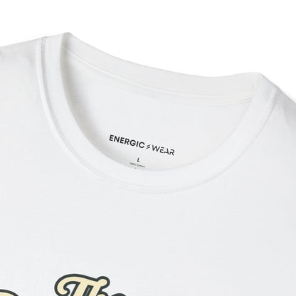 Graphic fitness T-shirt featuring the "The Park Bench Is Part of the Route" design.