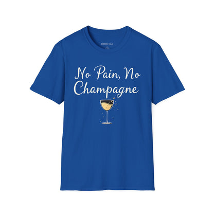 NO PAiN NO CHAMPAGNE! TShirt – Funny Fitness Tee