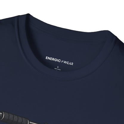 Graphic fitness T-shirt featuring the "My Pull-Up Bar Is Reviewing My Application" design.
