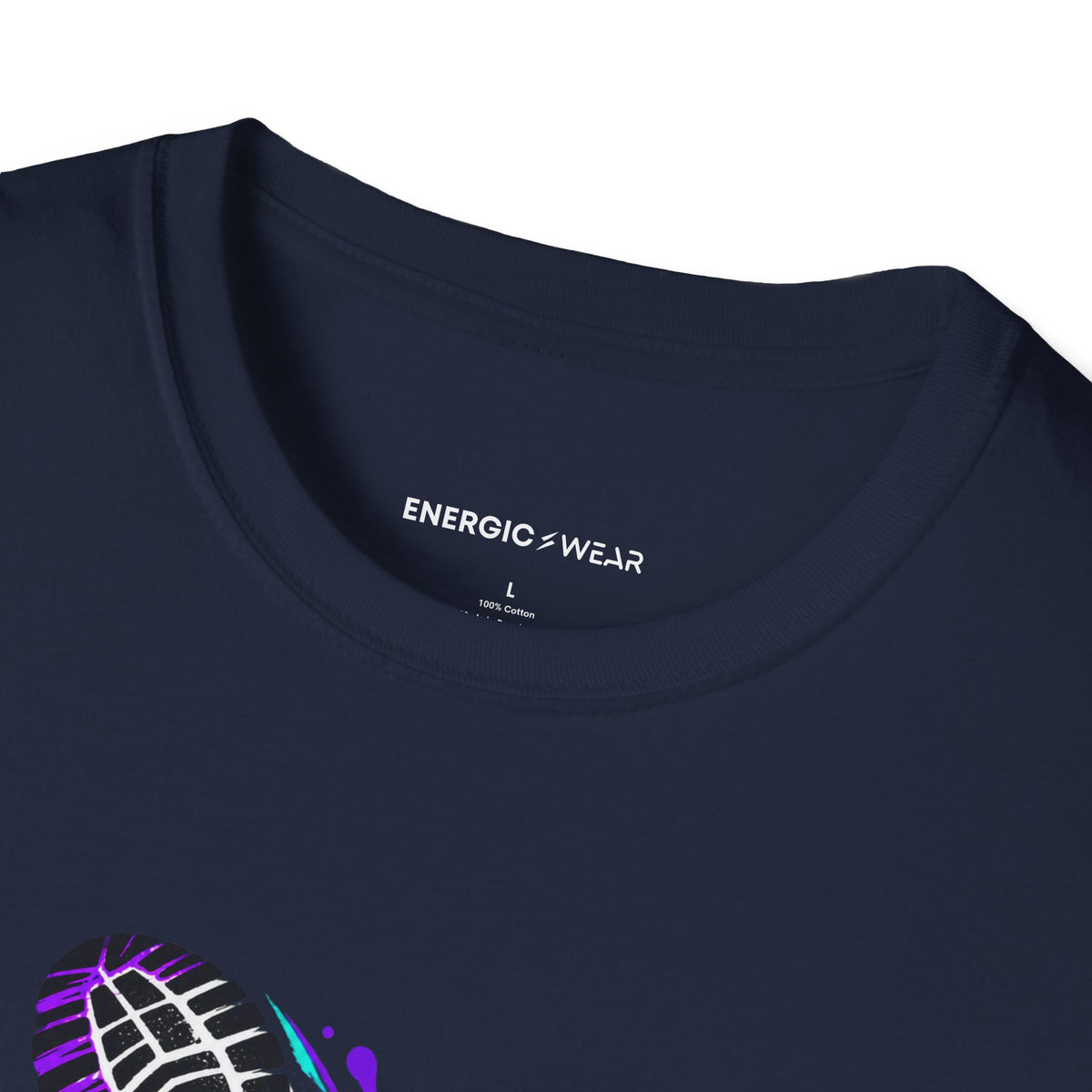 Graphic fitness T-shirt featuring the "No Apology in My Footwork" design.
