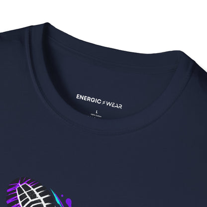 Graphic fitness T-shirt featuring the "No Apology in My Footwork" design.