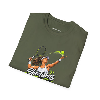 She Turns the Toss into a Winning Serve T-Shirt