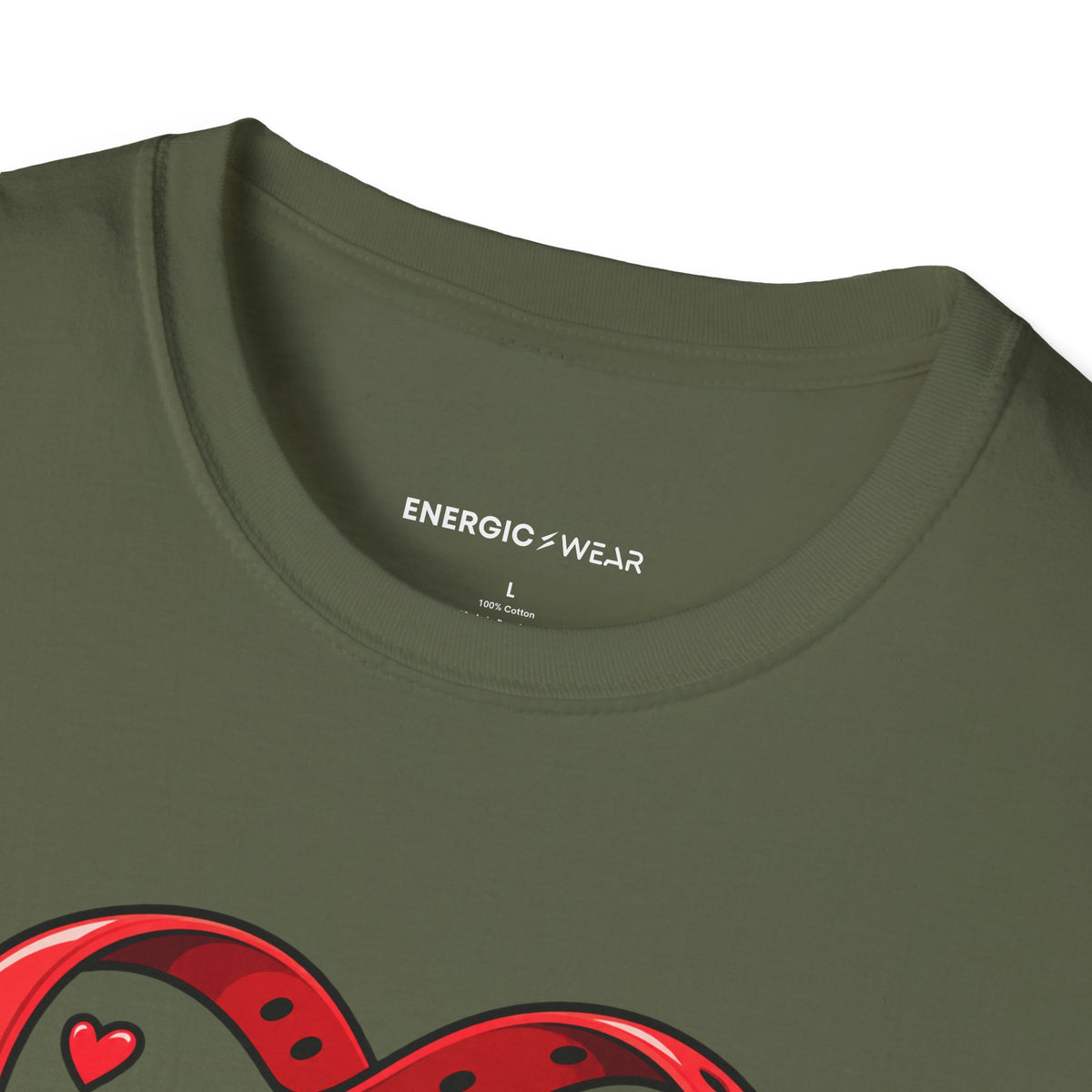 Graphic fitness T-shirt featuring the "My Watch Says We're in a Relationship" design.