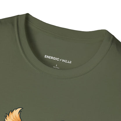 Graphic fitness T-shirt featuring the "My Dog Calls This the Daily Fitness Meeting" design.