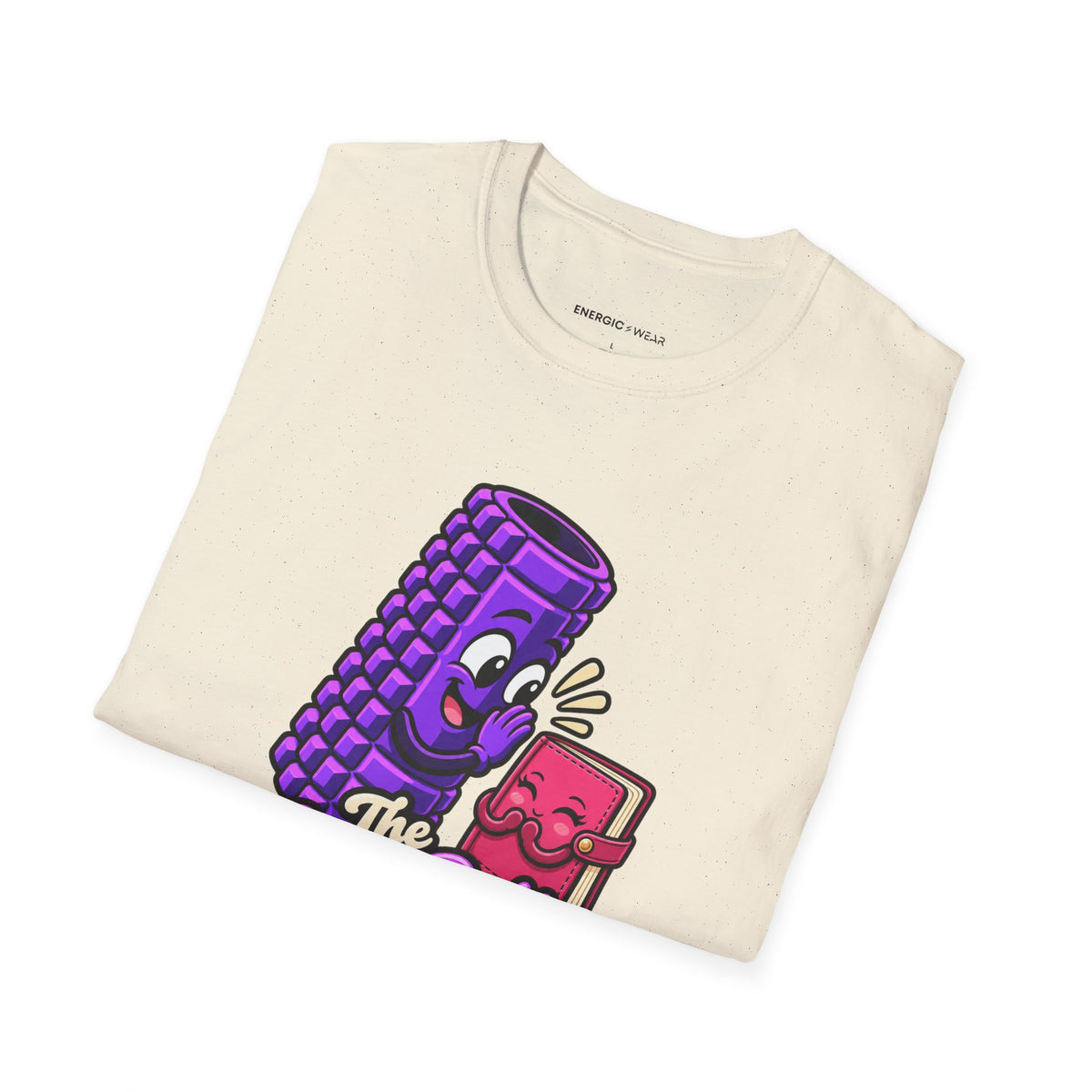Graphic fitness T-shirt featuring the "The Foam Roller Knows My Secrets" design.