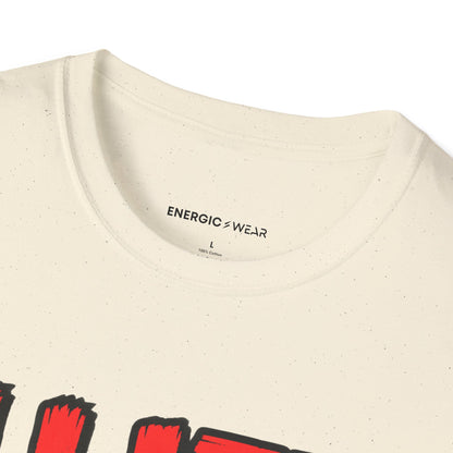 Graphic fitness T-shirt featuring the "I Lift Because Punching People Is Frowned Upon" design.