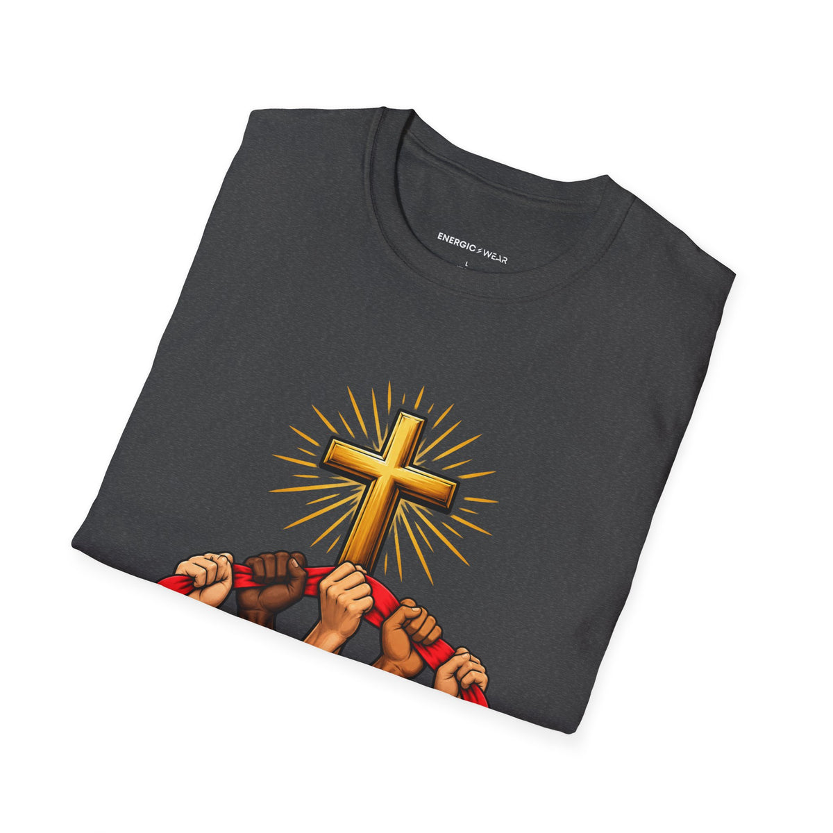 Graphic fitness T-shirt featuring the "Use the Strength Share the Credit" design.