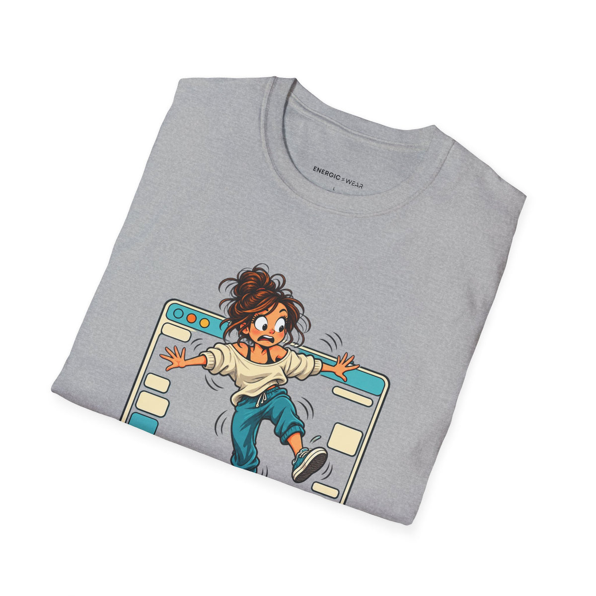 Graphic fitness T-shirt featuring the "My Balance Is Still in Beta" design.
