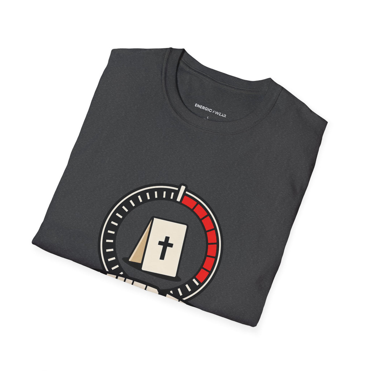 Graphic fitness T-shirt featuring the "Prayer Fits in the Rest Interval" design.