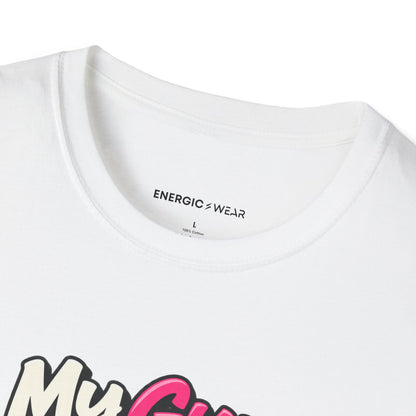 Graphic fitness T-shirt featuring the "My Gym Ponytail Has Structural Integrity" design.