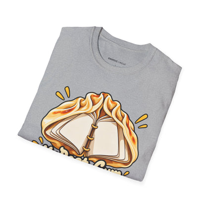 Graphic fitness T-shirt featuring the "My Post-Gym Plans Are Folded Like Dumplings" design.