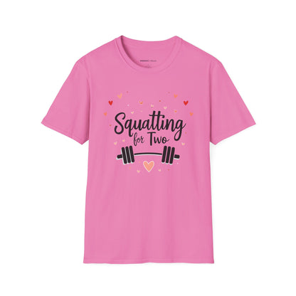 Squatting For Two! Unisex TShirt – Strong Mom Tee