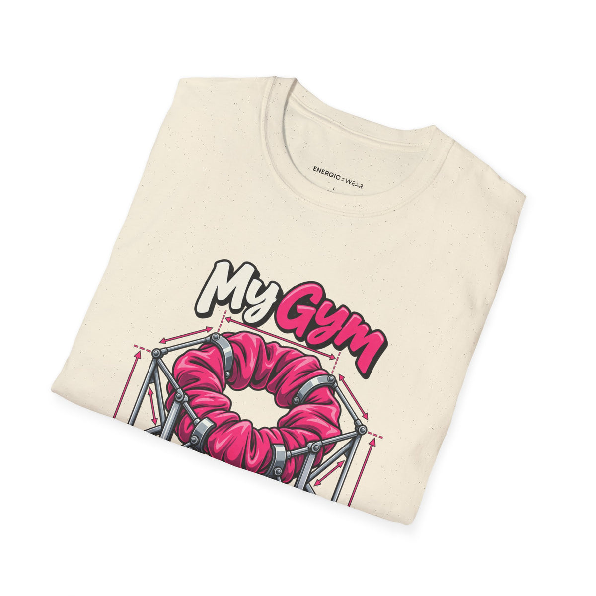 Graphic fitness T-shirt featuring the "My Gym Ponytail Has Structural Integrity" design.