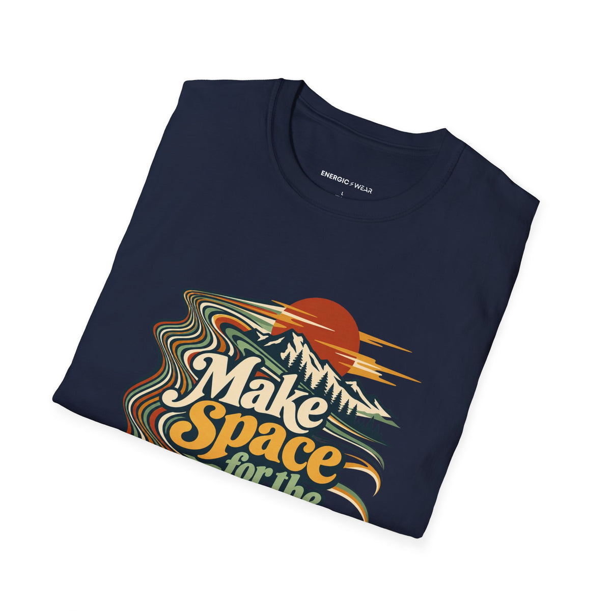 Graphic fitness T-shirt featuring the "Make Space for the Cooldown" design.