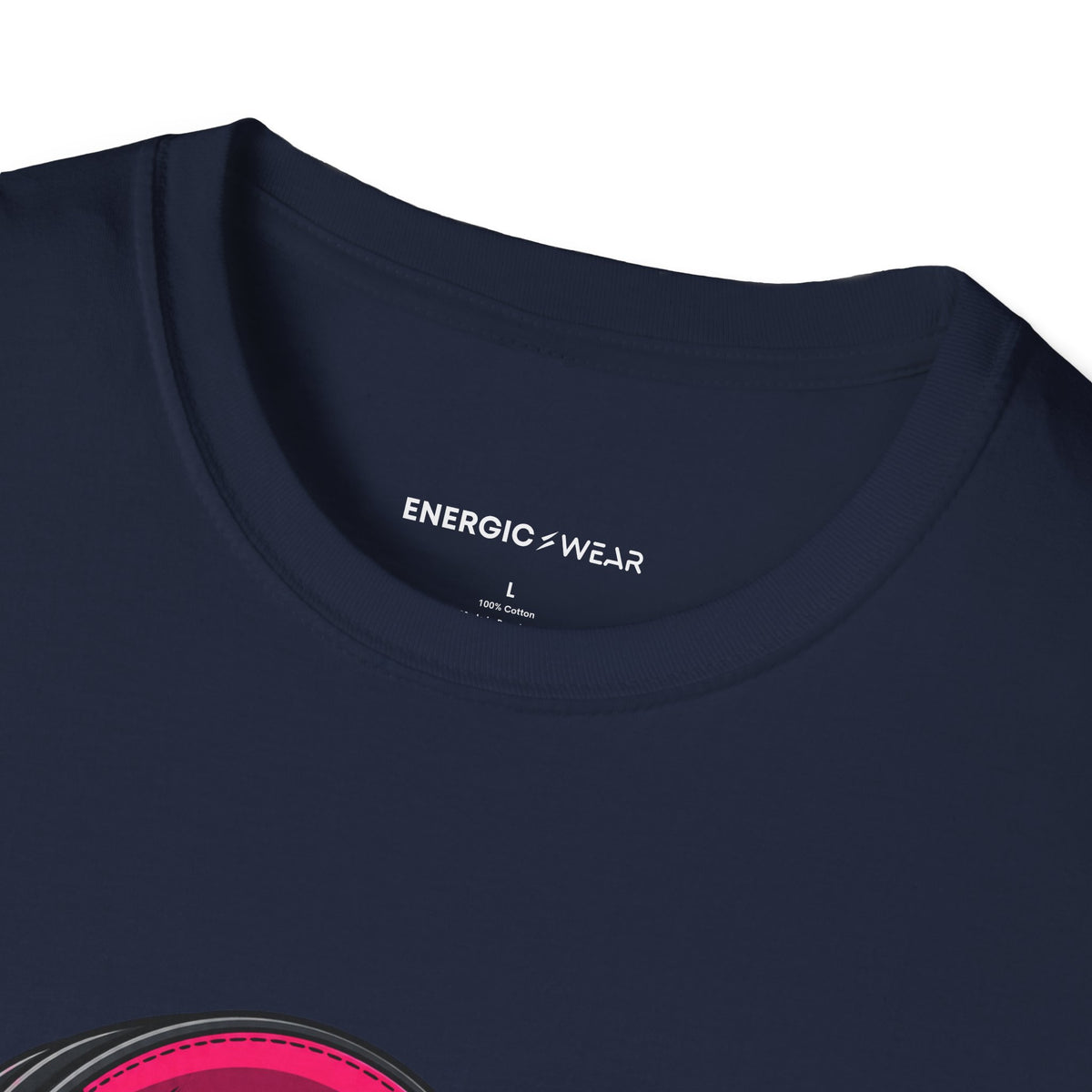 Graphic fitness T-shirt featuring the "She Has a Voice Behind the Microphone" design.