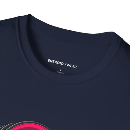 Graphic fitness T-shirt featuring the "She Has a Voice Behind the Microphone" design.